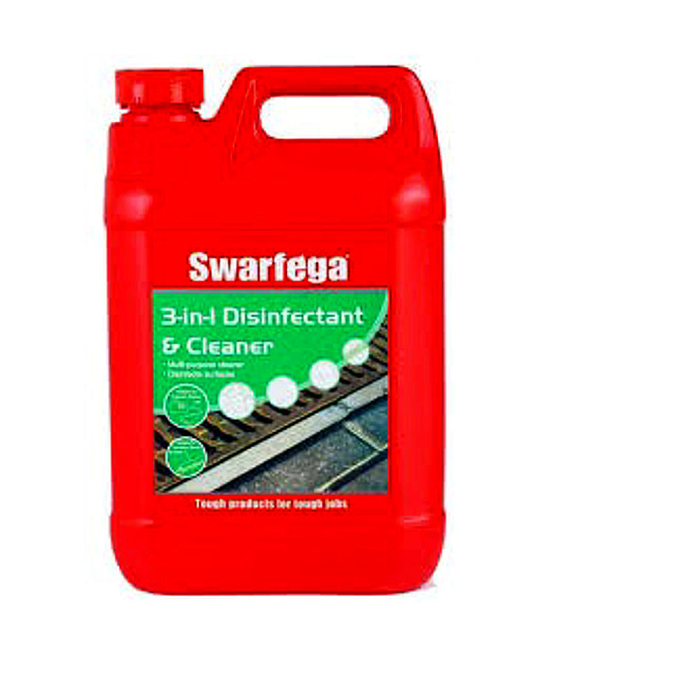 Swarfega 3 in 1 Disinfectant & Cleaner 5 Litre Elevator Equipment